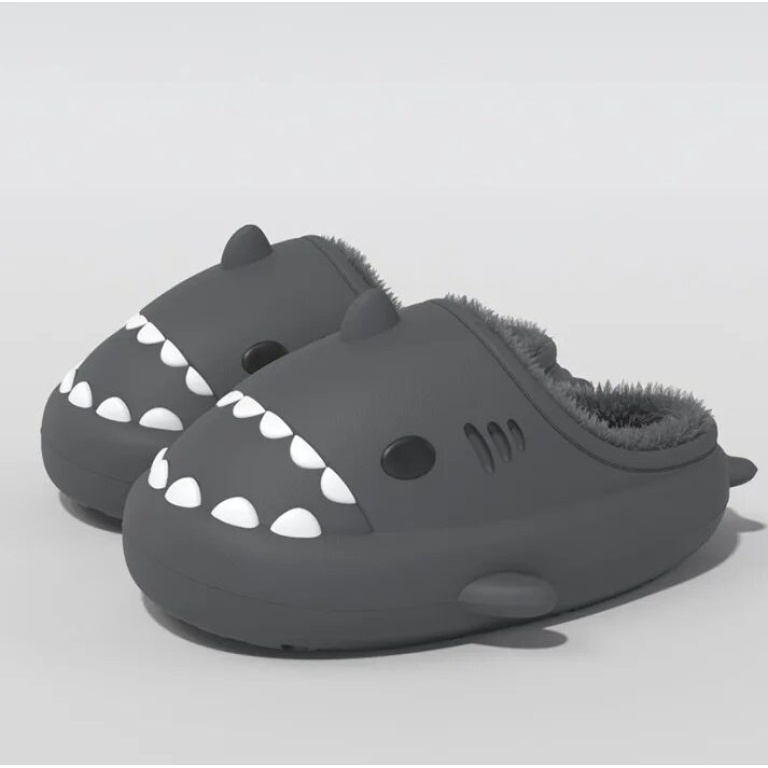Ghost Shark Slides - Spooky & Comfortable Shark Slippers | Sharkicks