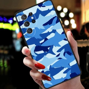 Blue shark phone case(Samsung )