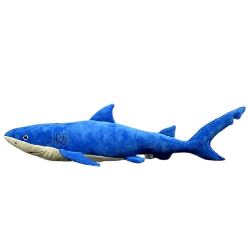 Blue shark plush