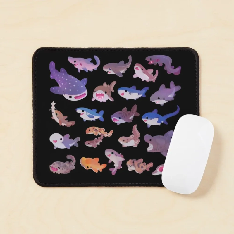 Cartoon Shark Mouse Pad