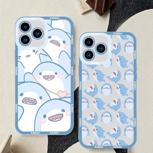 cute shark phone case (iPhone )