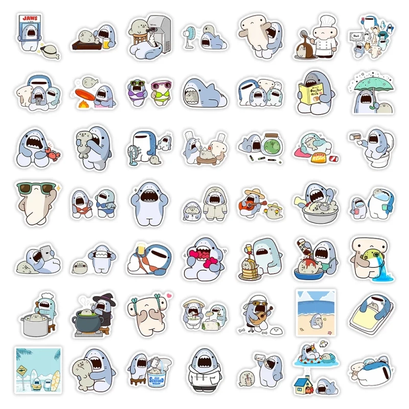 Cute shark stickers