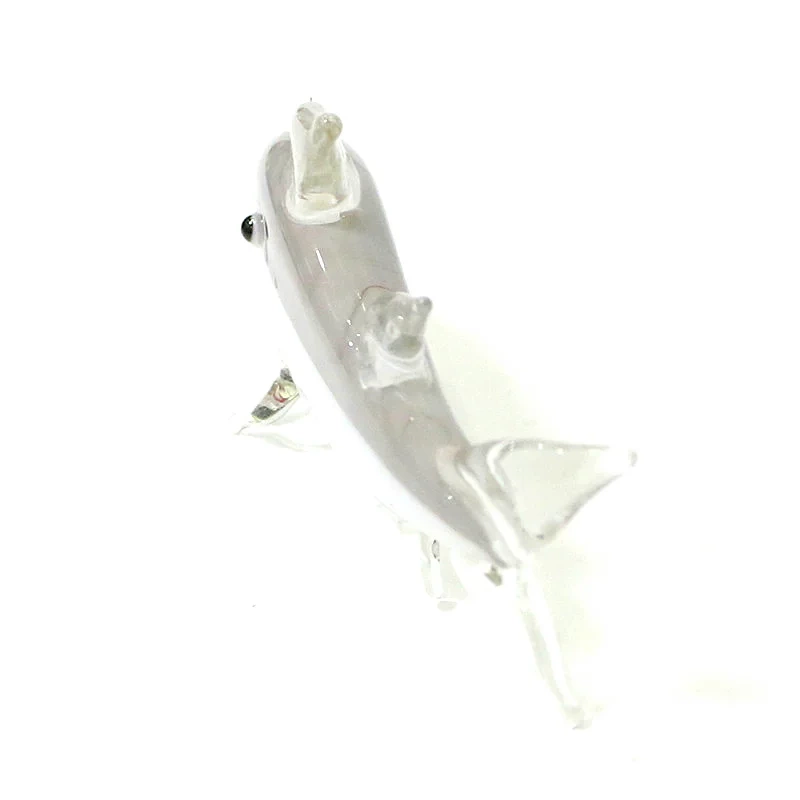 Glass shark figurines