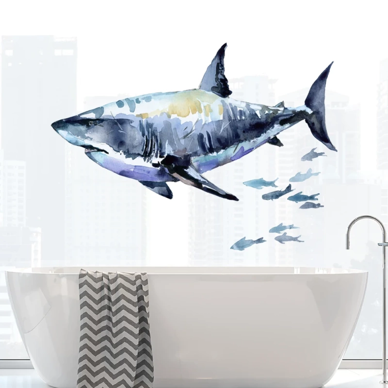 Large shark wall stickers