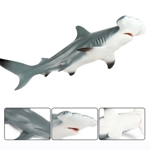 Plastic hammerhead shark toy