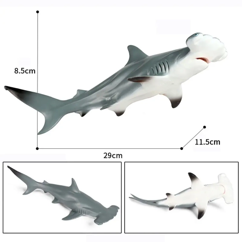 Plastic hammerhead shark toy