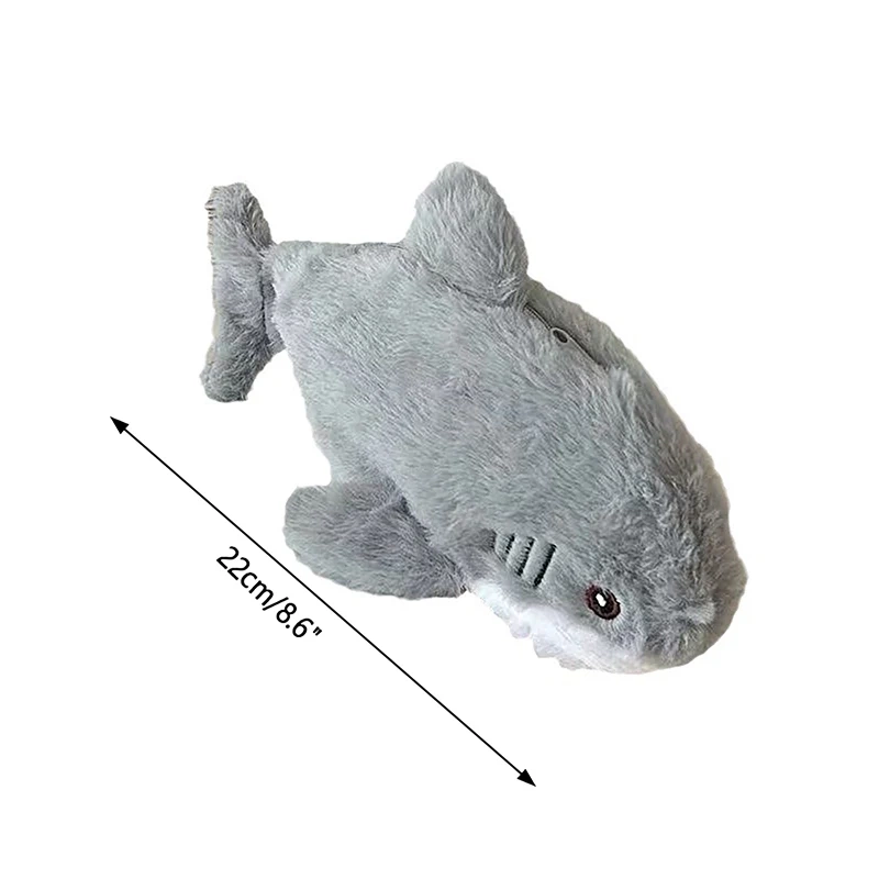 Plush shark pencil case