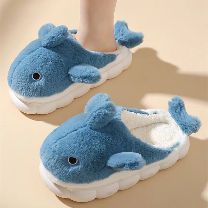 Plush shark slides