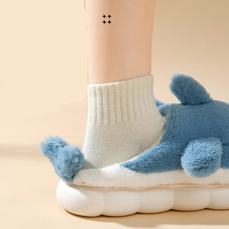 Plush shark slides