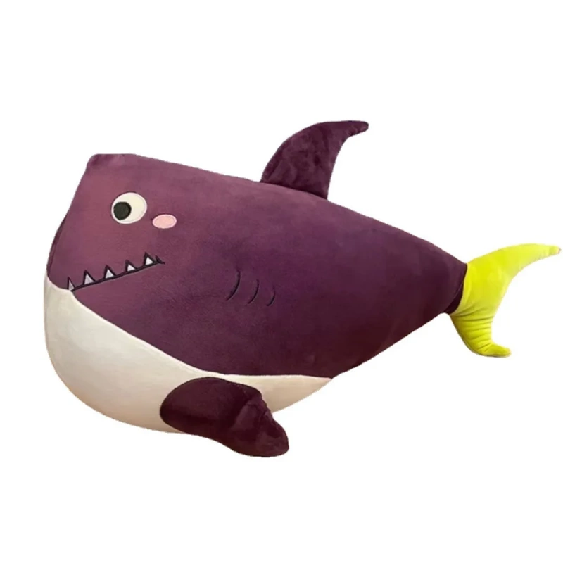 Purple shark plush