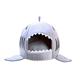 Shark dog bed large