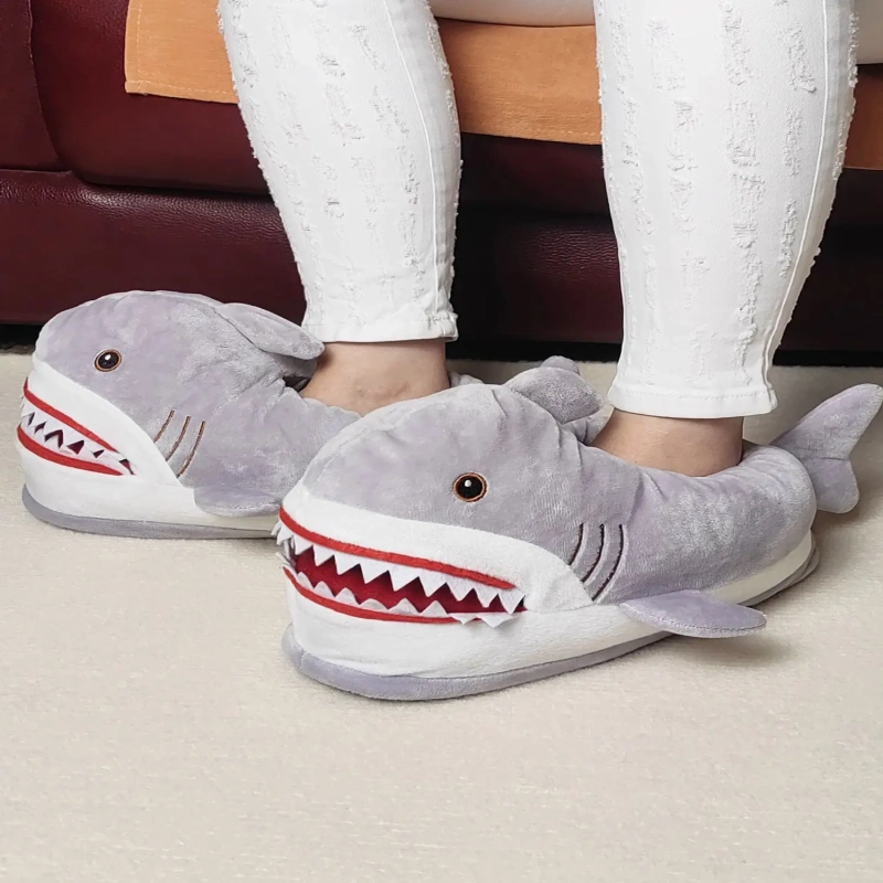 Shark house slippers