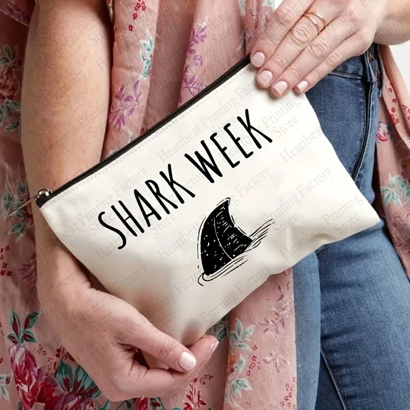 Shark makeup bag