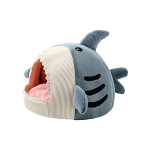 Shark mouth cat bed