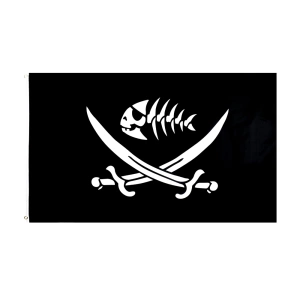 Shark pirate flag