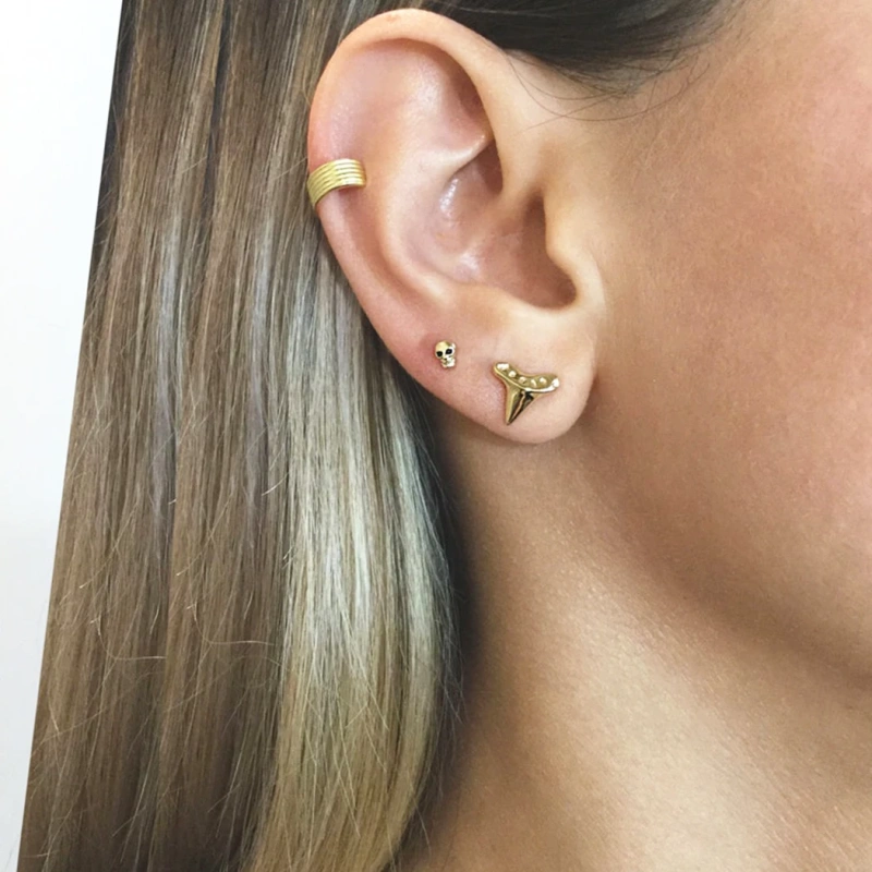 Shark tooth earrings