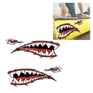 Shark tooth stickers