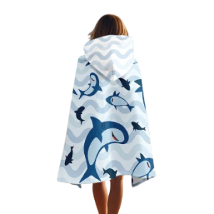 Shark towel for adults