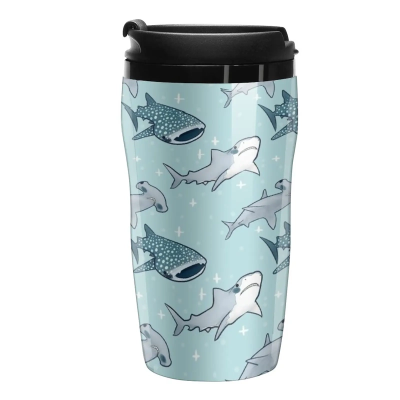 Shark travel mug