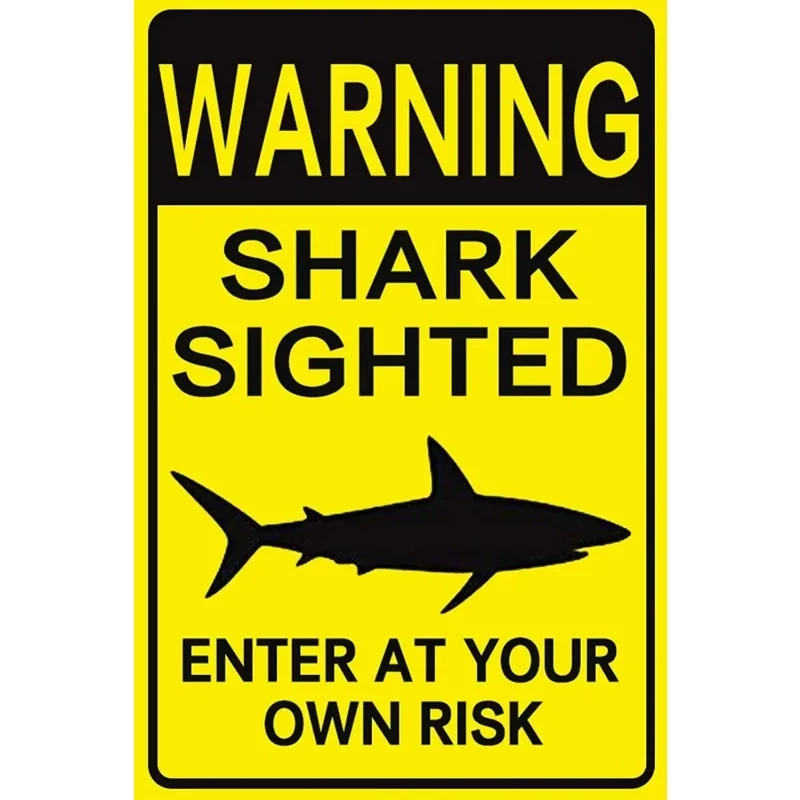 Shark warning flag