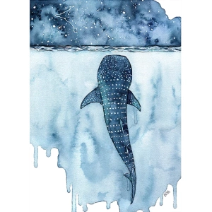 Whale shark painting