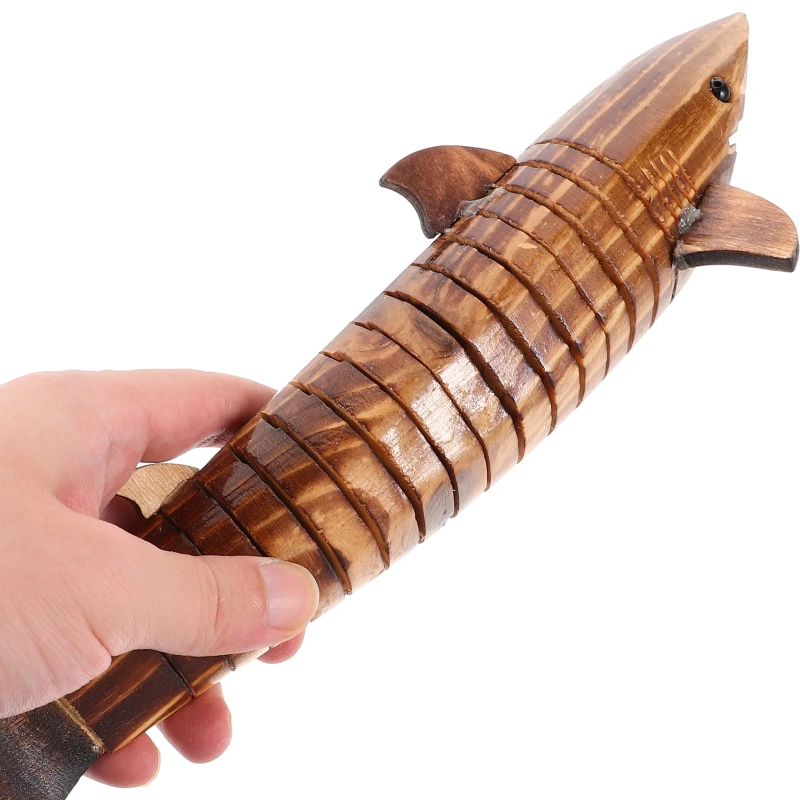 Wooden shark toy