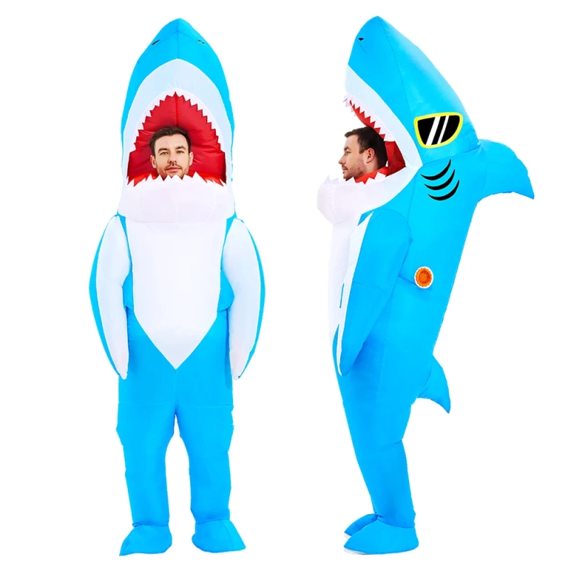 Blue shark costume