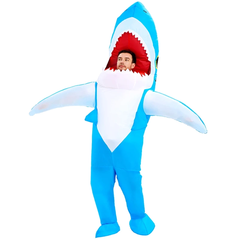 Blue shark costume