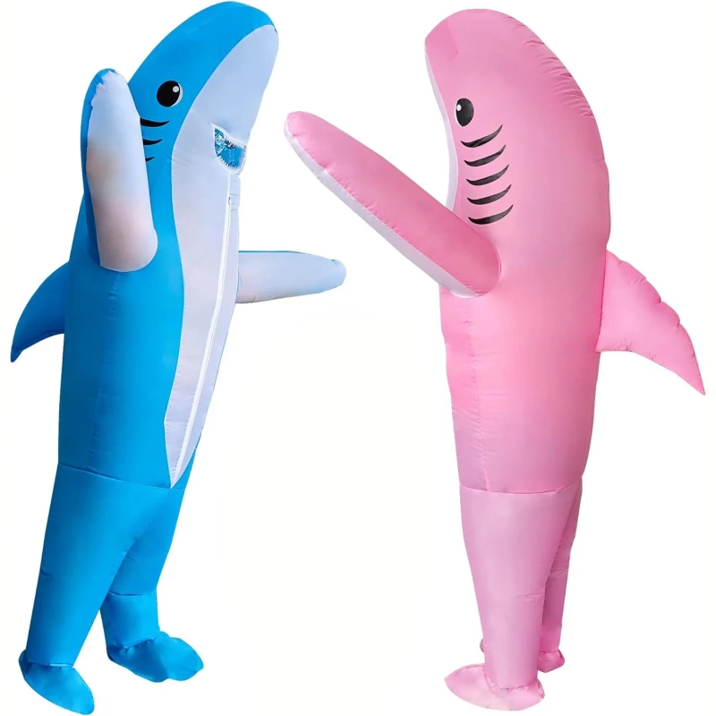 Inflatable shark costume