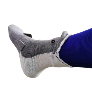 Knitted shark socks