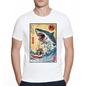 Mens shark t-shirt