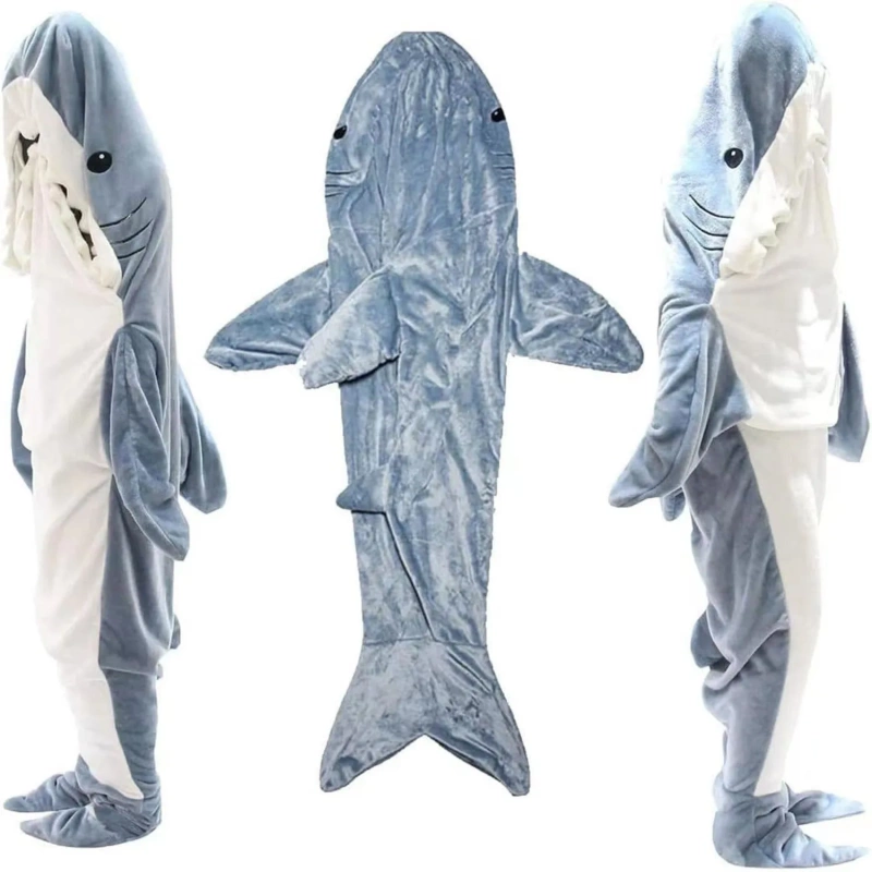 Shark hooded pajamas