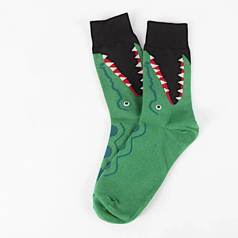 Shark print socks