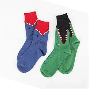 Shark print socks