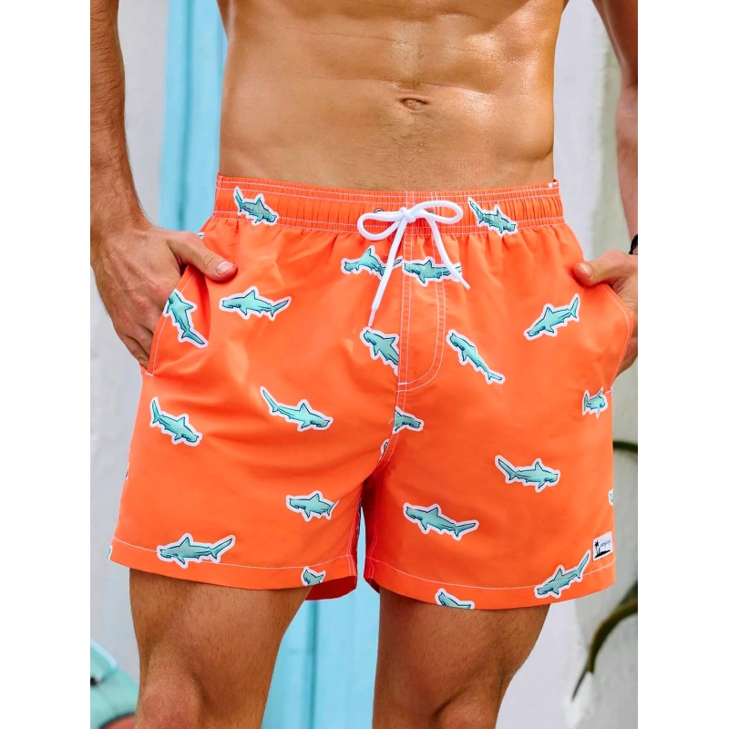 Shark print swim shorts​