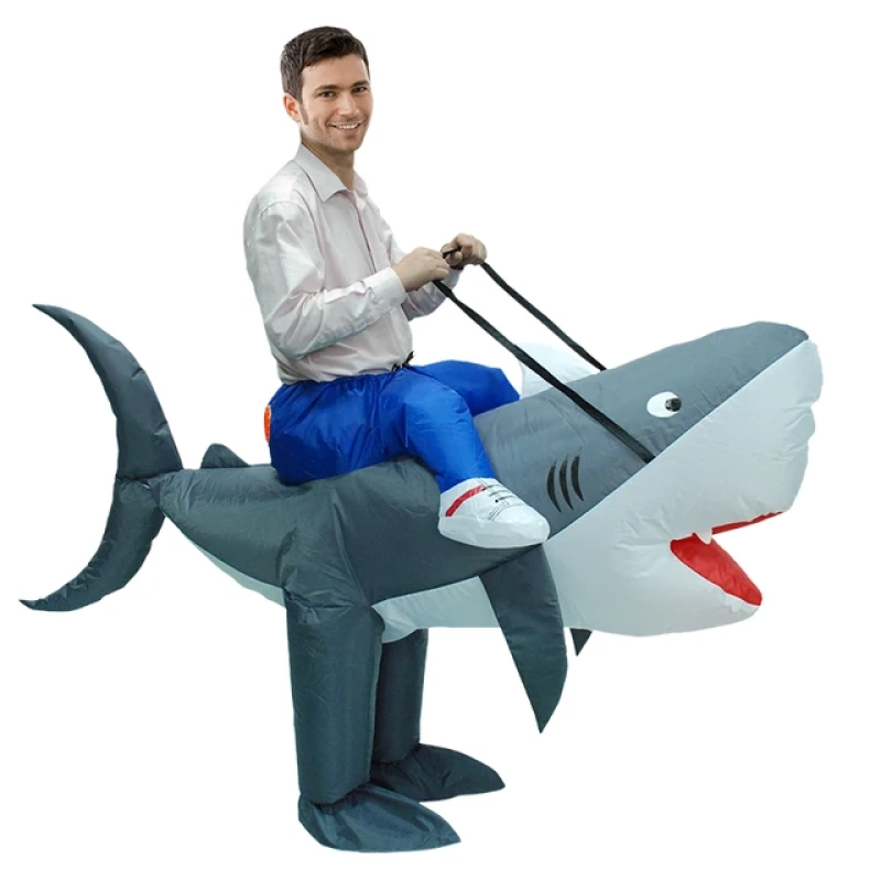 Shark riding costume